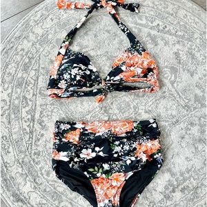 Cupshe - Women’s M - Floral high waisted Bikini - NWT